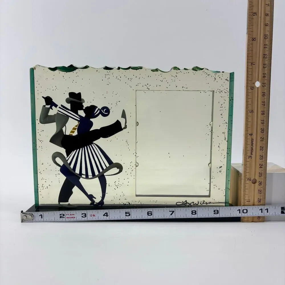 Rhythem by Ty Wilson Lindy Hop No. 6145 Picture Frame Dancers 3D Lucite